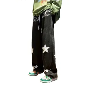 【Subscription】Retro Pentagram Slim Sweatpants