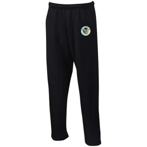 Sunny Parrot Open Bottom Sweatpants with Pockets