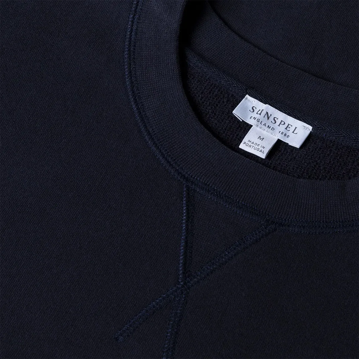 Sunspel Loopback Sweatshirt Dark Navy