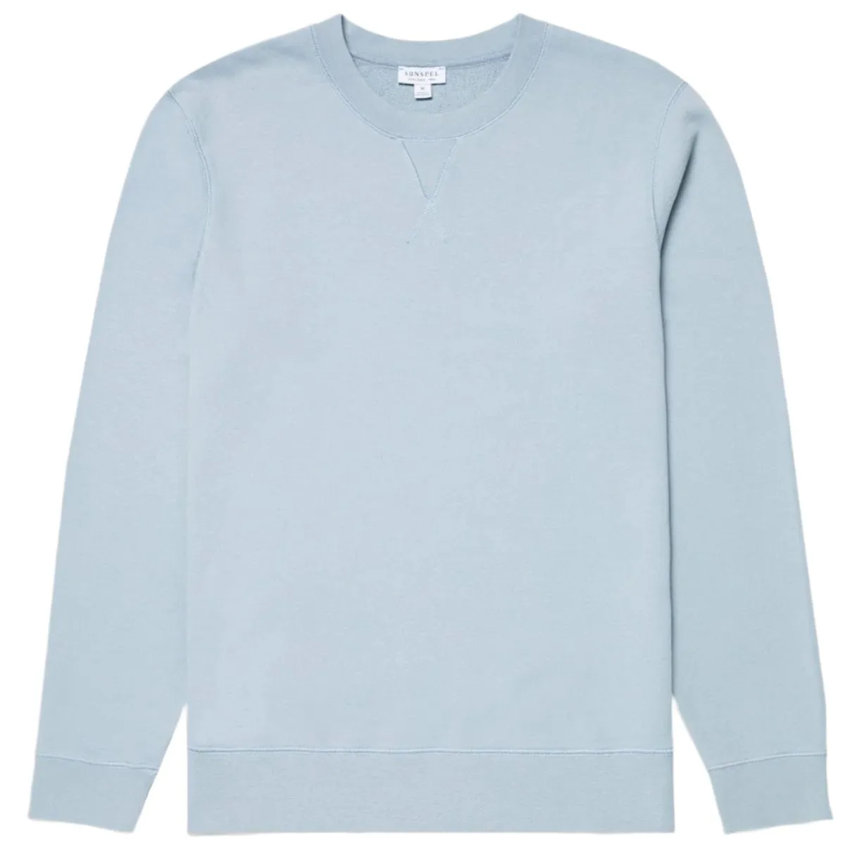 Sunspel Loopback Sweatshirt Smoke Blue