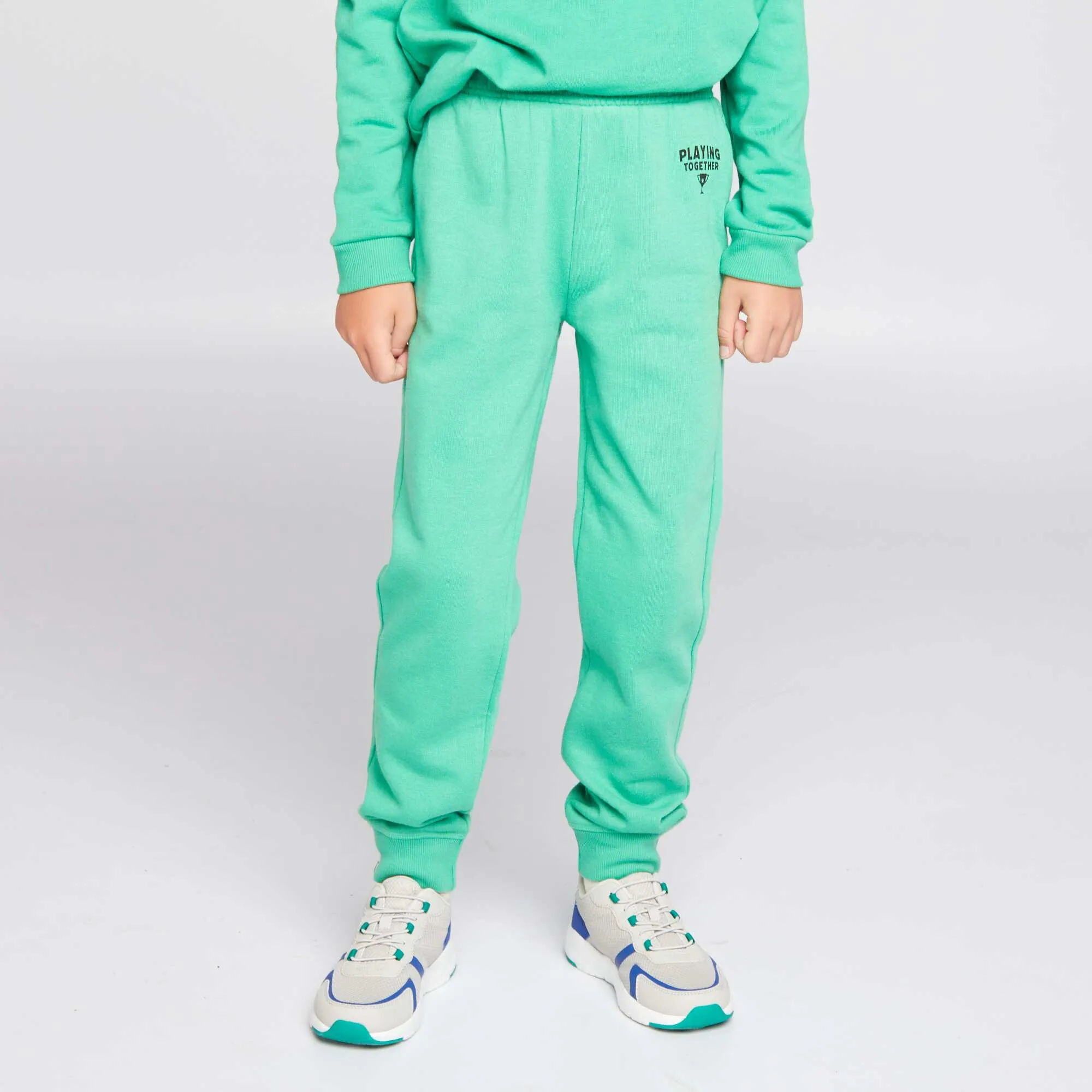 Sweatshirt fabric joggers Green