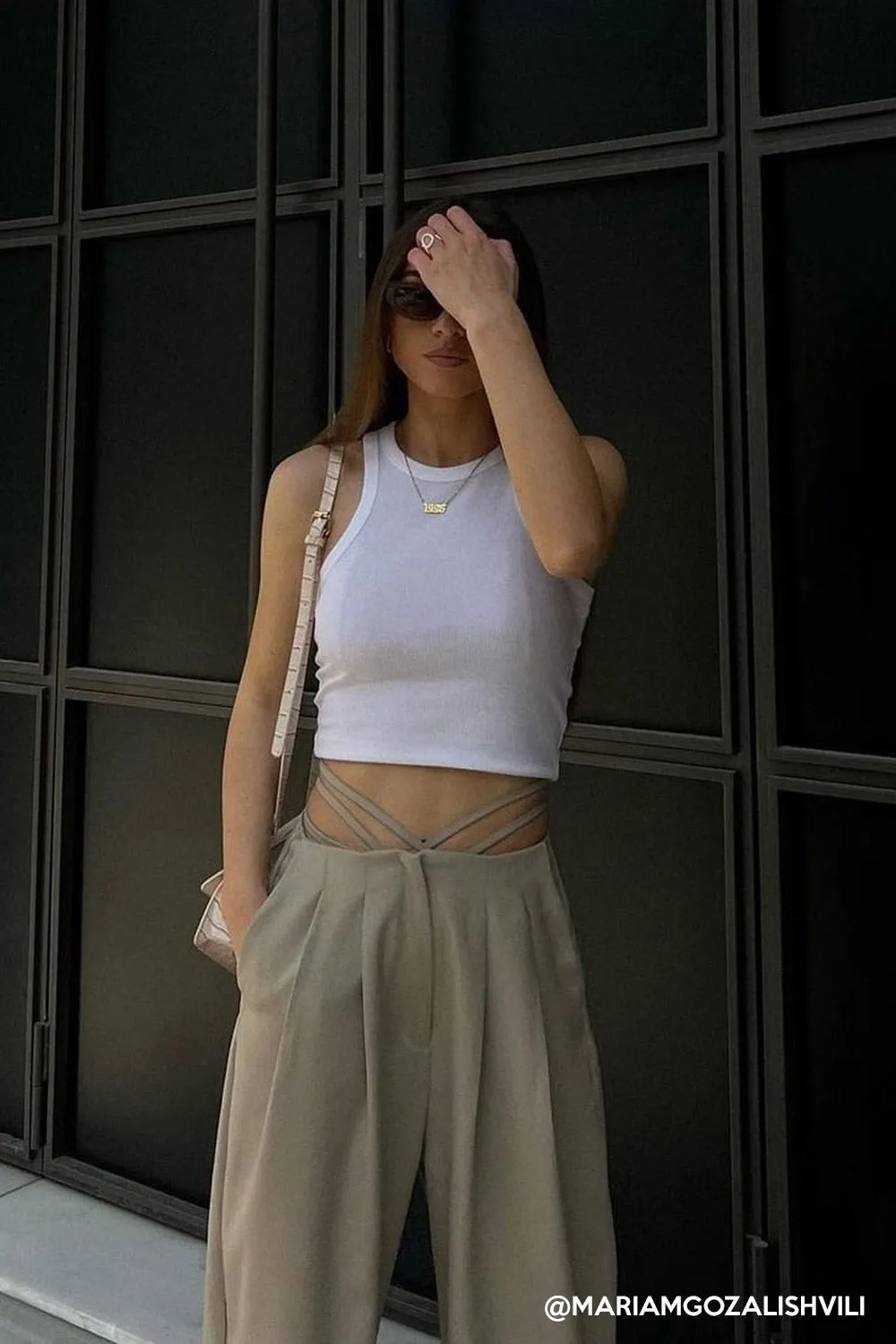 Talia Wide Leg Pintuck Pants