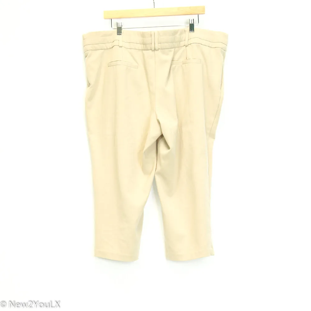 Tan Capri Slacks (Maurice's)