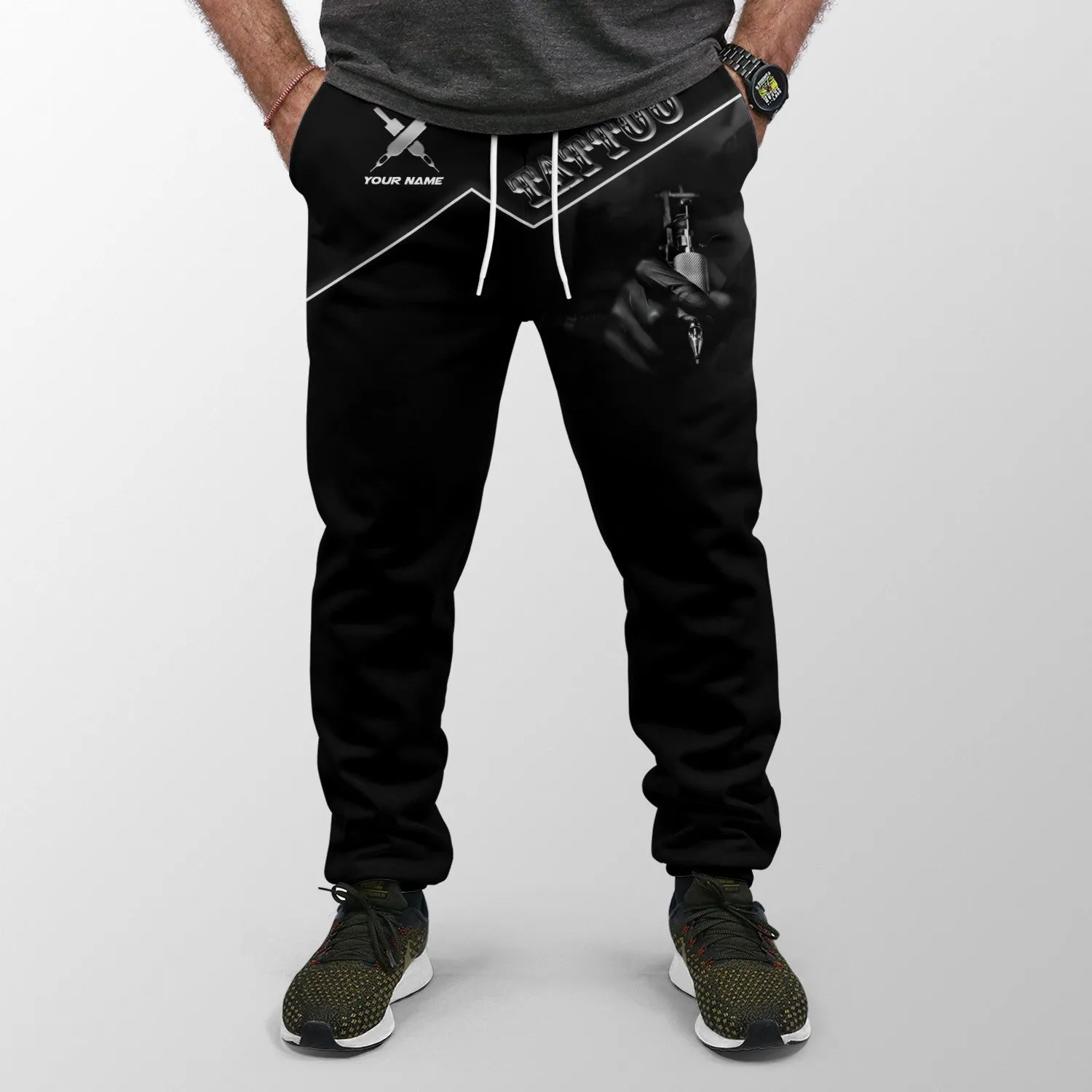 Tattoo Artist 3D Sweatpants Tattoo Machine Jogger