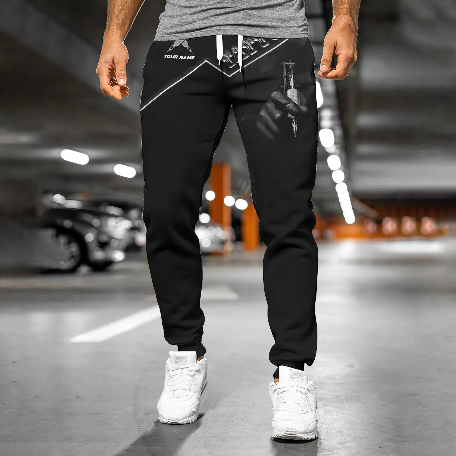 Tattoo Artist 3D Sweatpants Tattoo Machine Jogger