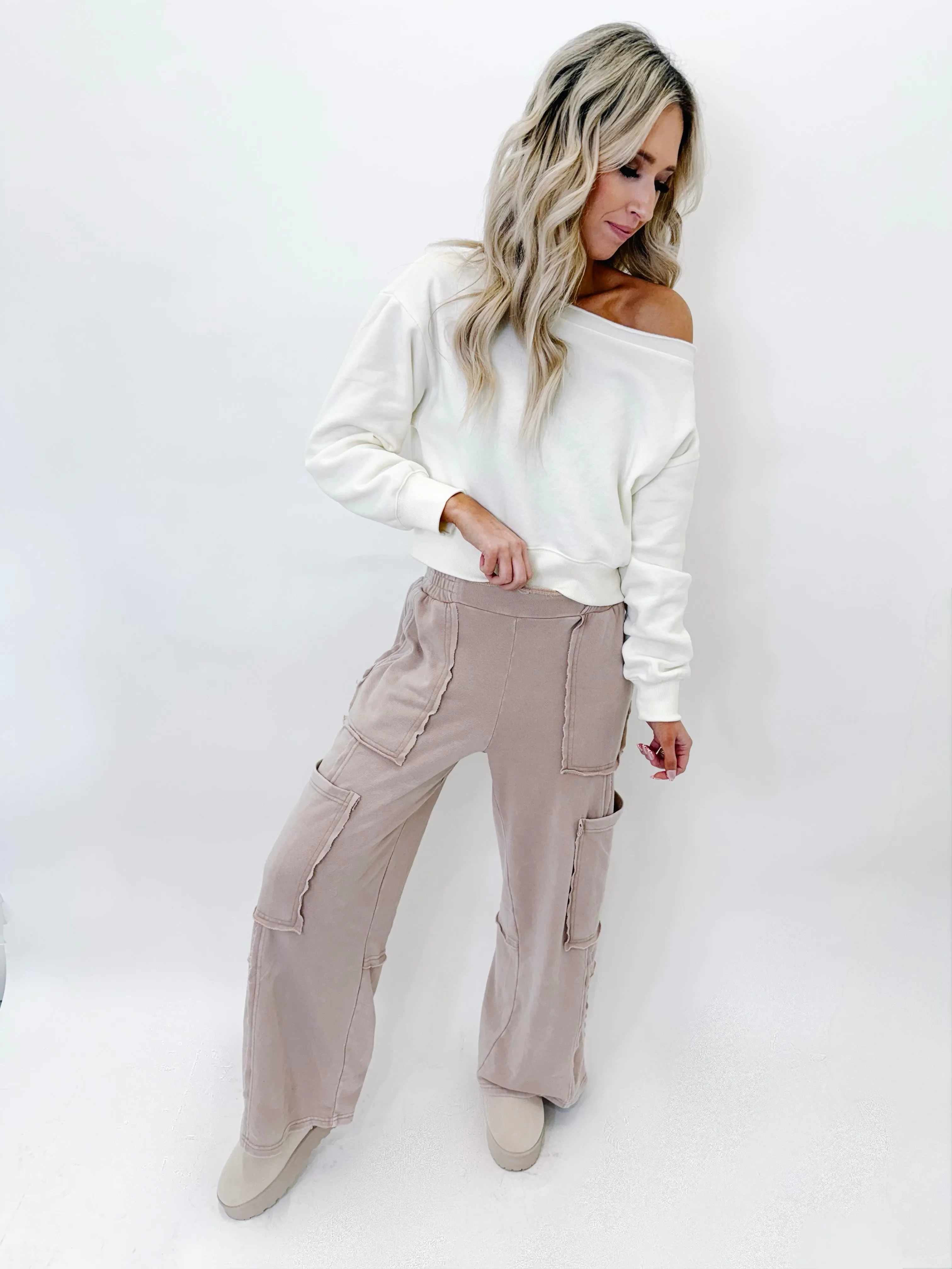 Taupe Utility Sweatpants