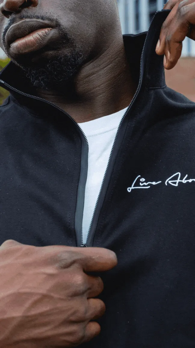 Tech Fleece Mock Neck Jacket- Black