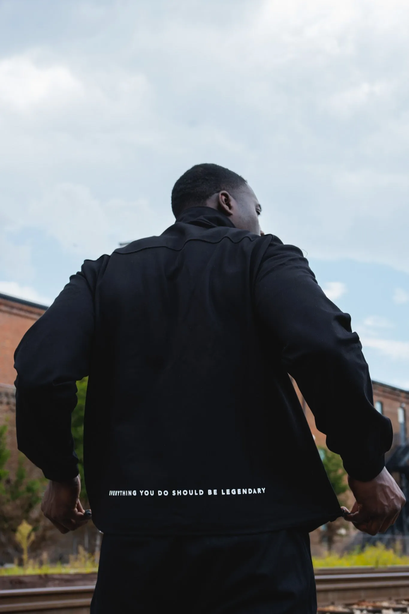 Tech Fleece Mock Neck Jacket- Black