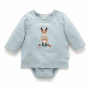 Tee Shirt Bodysuit - Fennel Melange