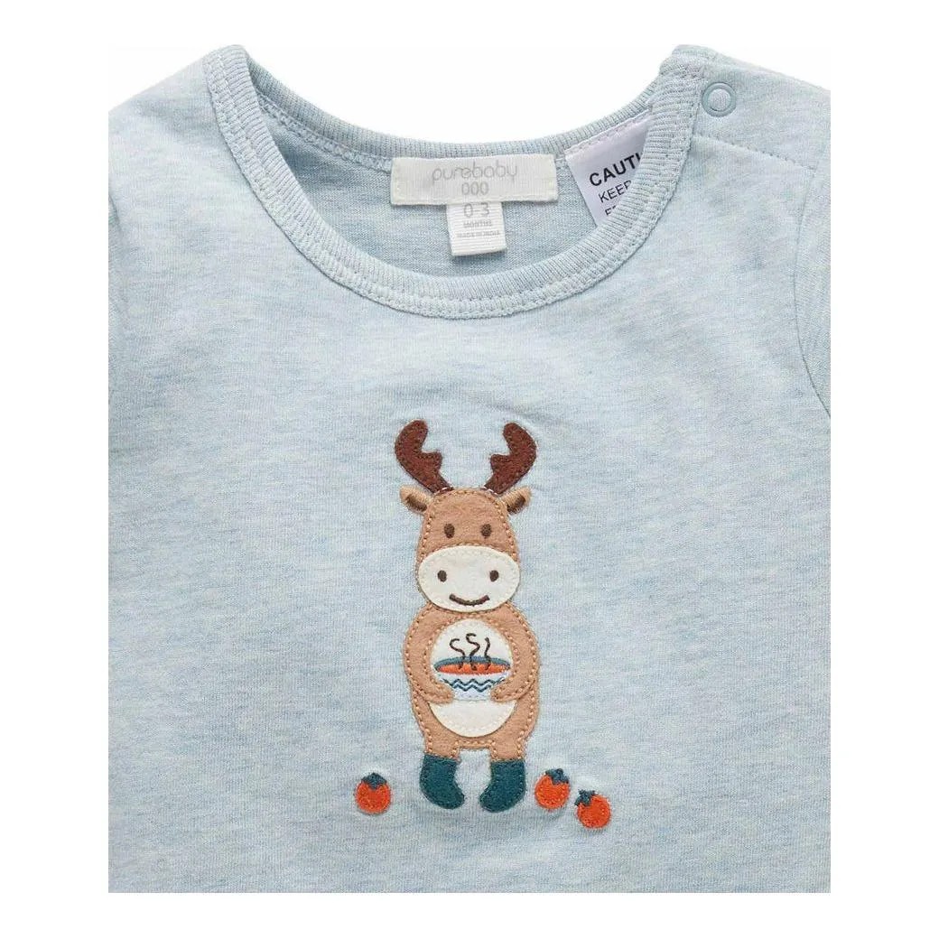 Tee Shirt Bodysuit - Fennel Melange