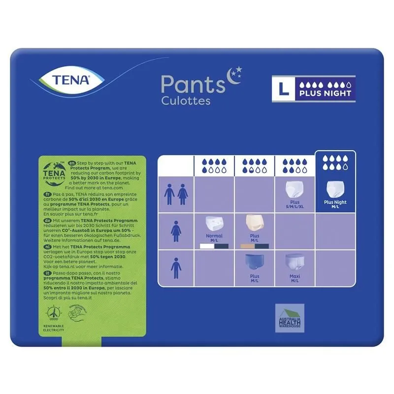 Tena Pants Plus Night Large 12 Pants