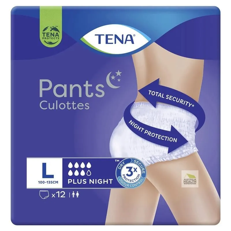 Tena Pants Plus Night Large 12 Pants