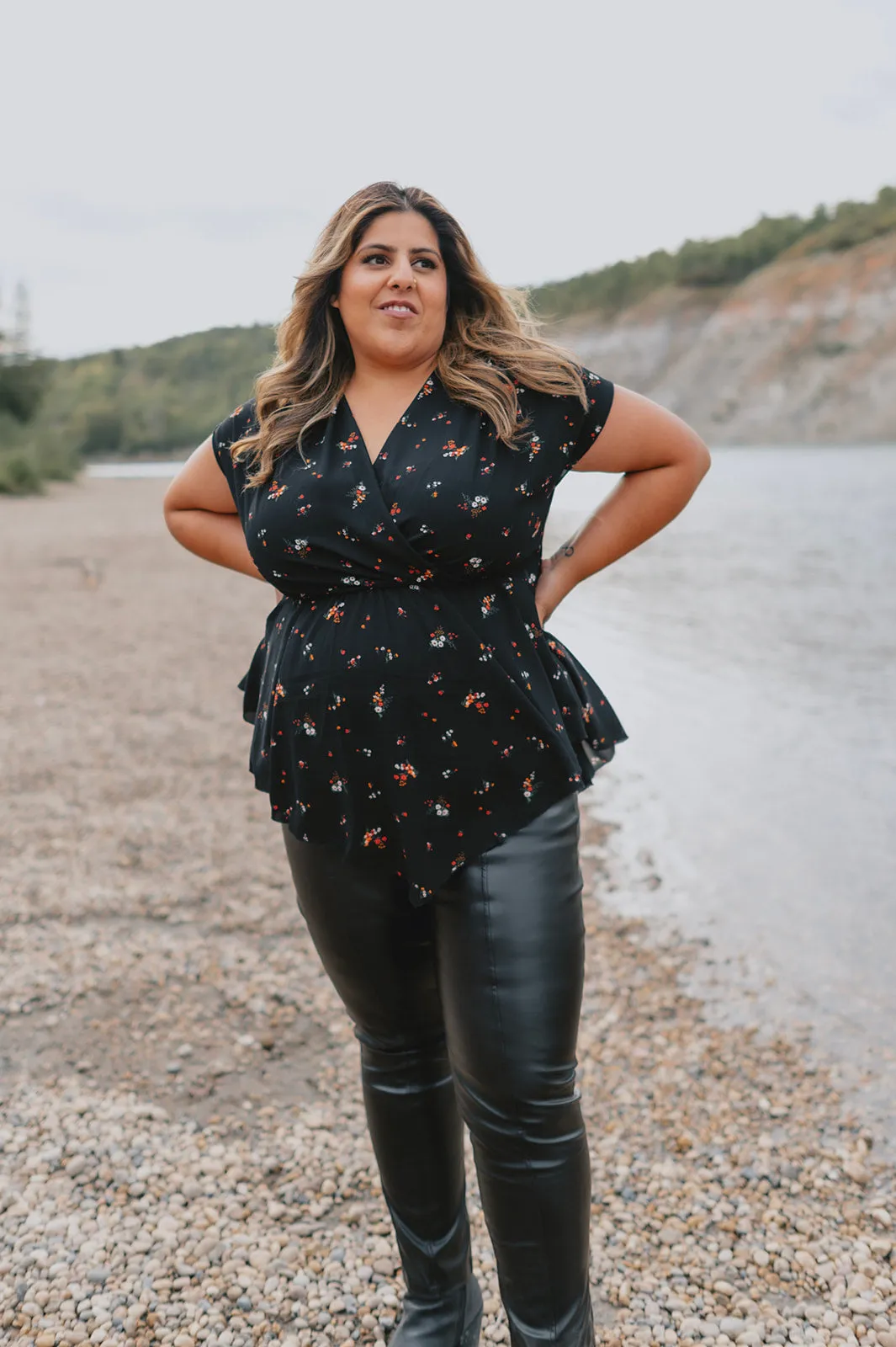 The Charlee Vegan Leather Legging - Black - PLUS
