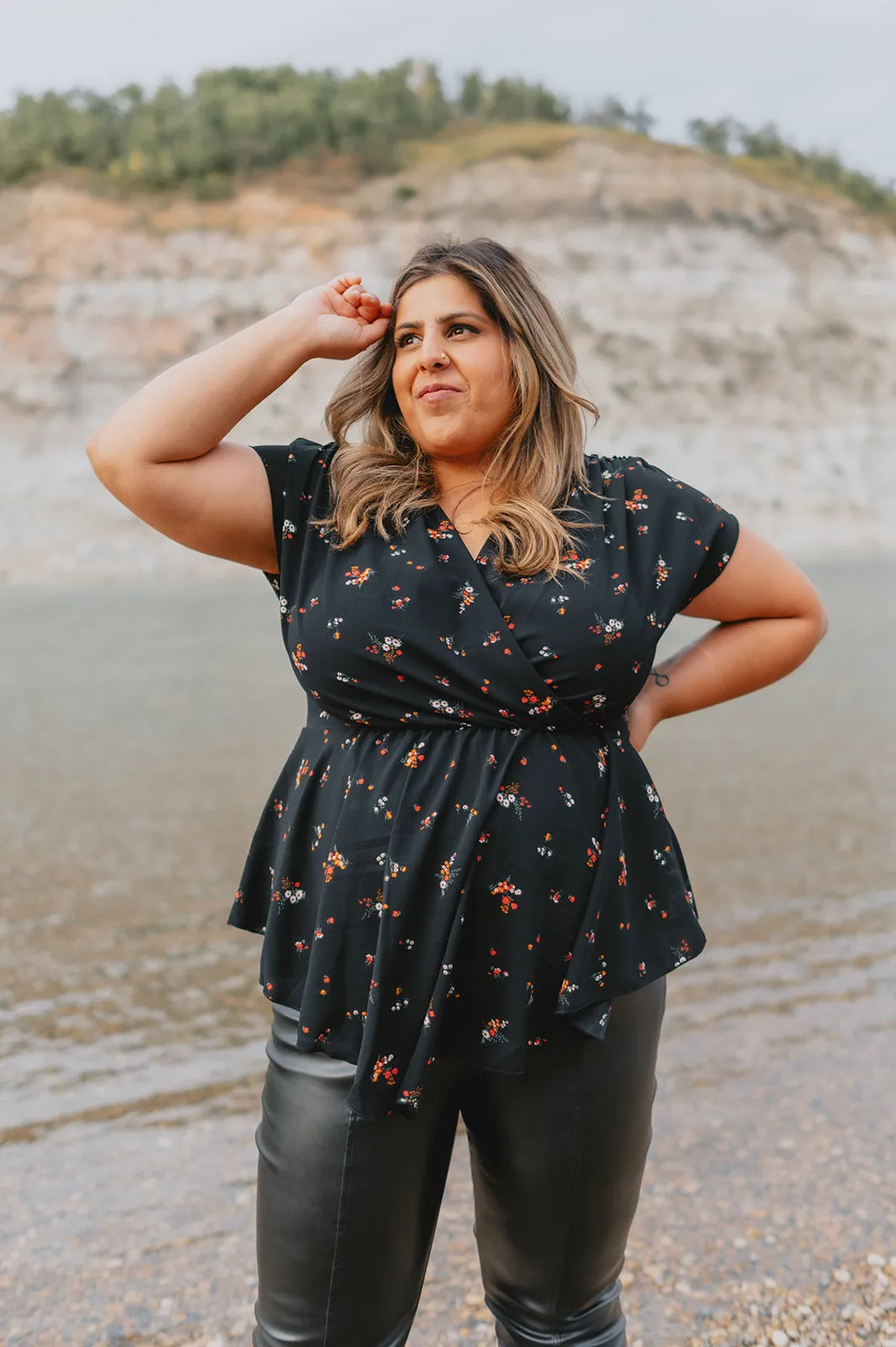 The Charlee Vegan Leather Legging - Black - PLUS