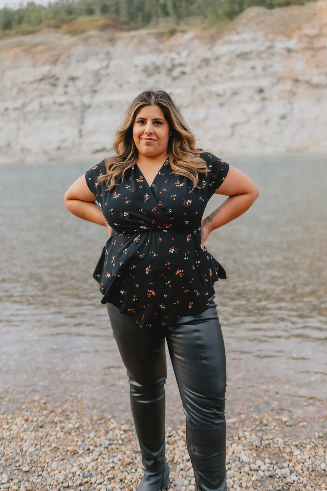 The Charlee Vegan Leather Legging - Black - PLUS