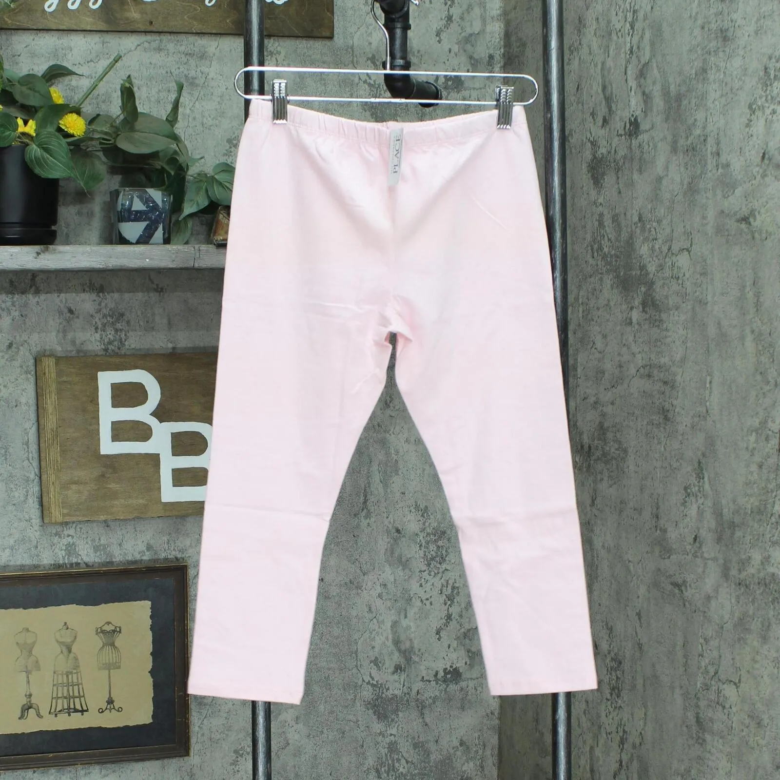 The Children's Place Girls Cotton Capri Leggings Shell Single Pink XL Plus