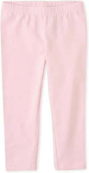 The Children's Place Girls Cotton Capri Leggings Shell Single Pink XL Plus