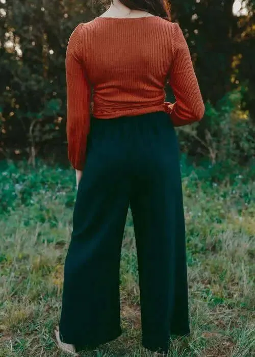 The Lost Tencel Pant Navy by Tasi Travels