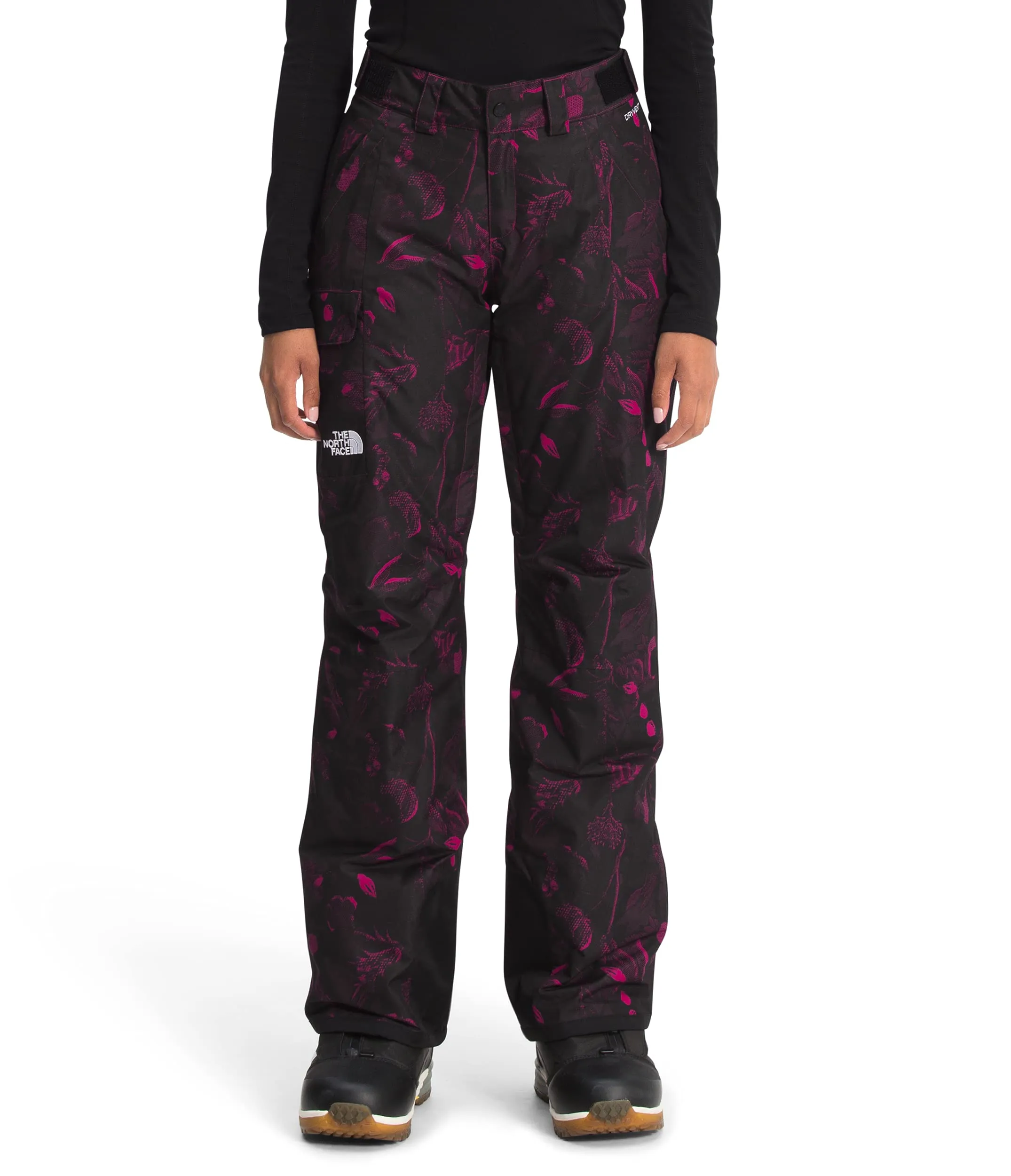 THE NORTH FACE Freedom Insulated Pants Roxbury Pink Halftone Floral Print SM S
