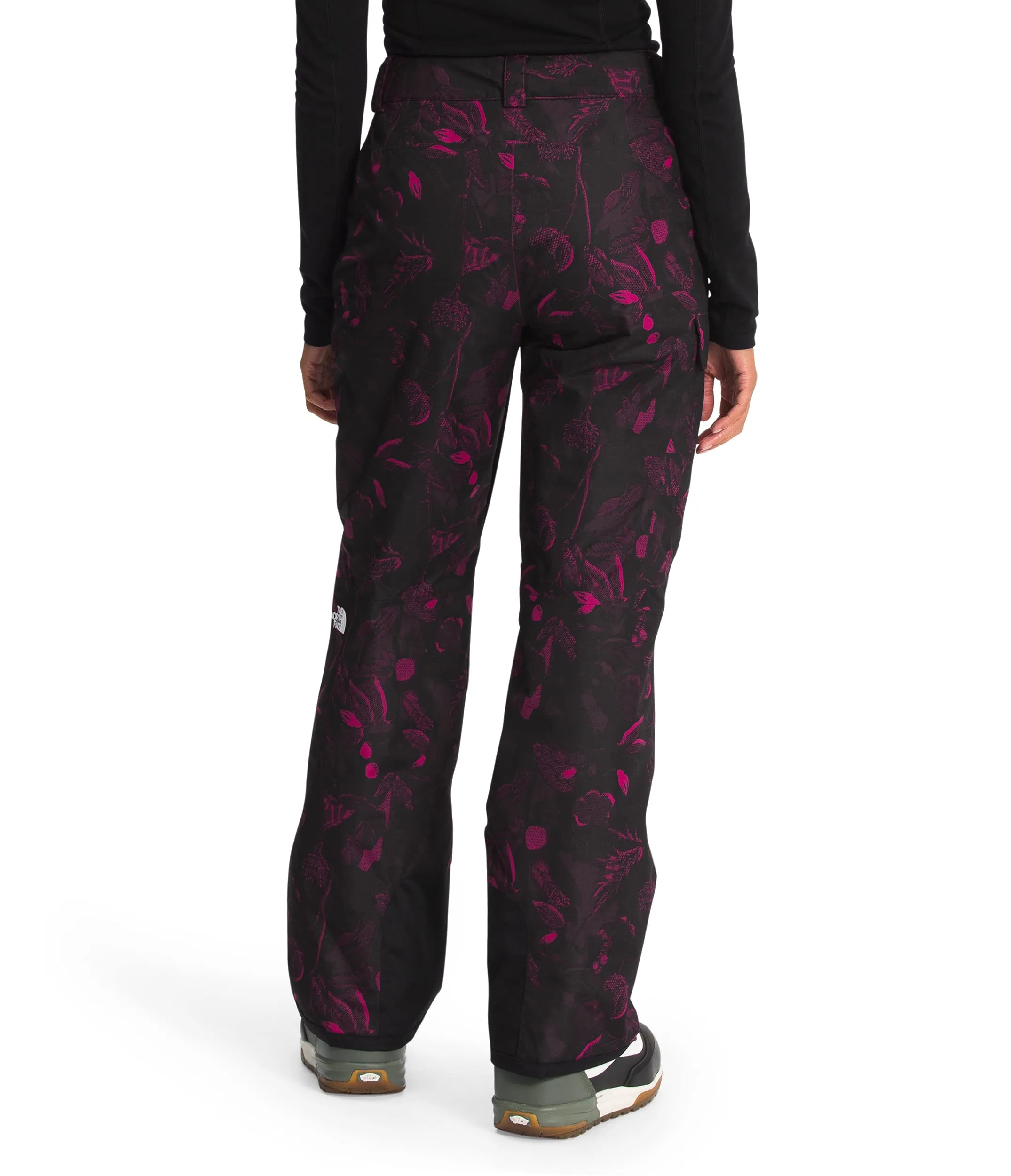THE NORTH FACE Freedom Insulated Pants Roxbury Pink Halftone Floral Print SM S