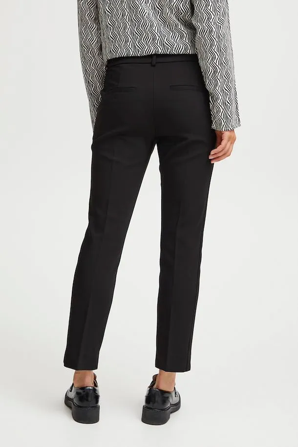 The Tessa Vita Slim Leg Trouser - Black - PLUS