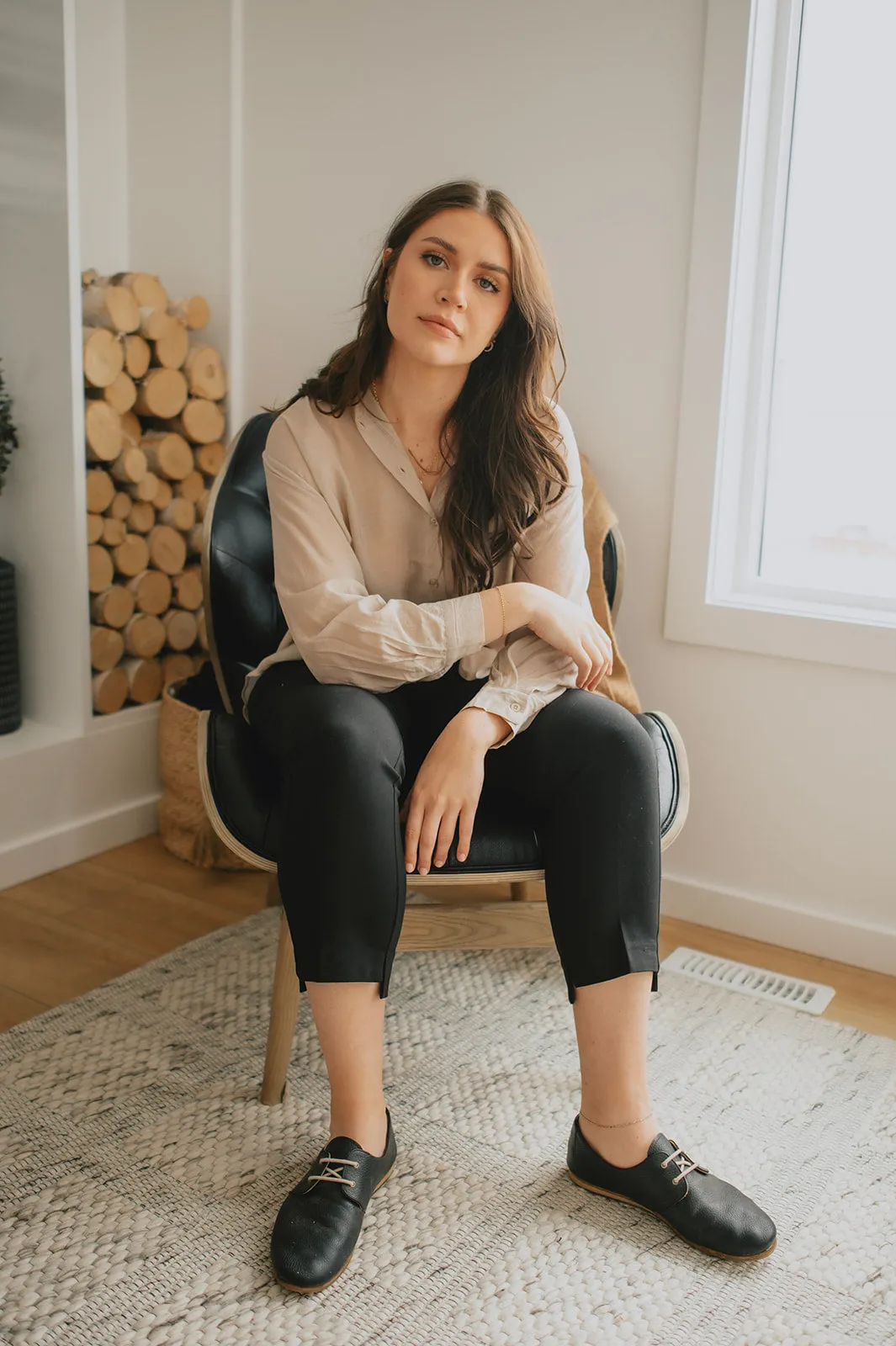 The Tessa Vita Slim Leg Trouser - Black - PLUS