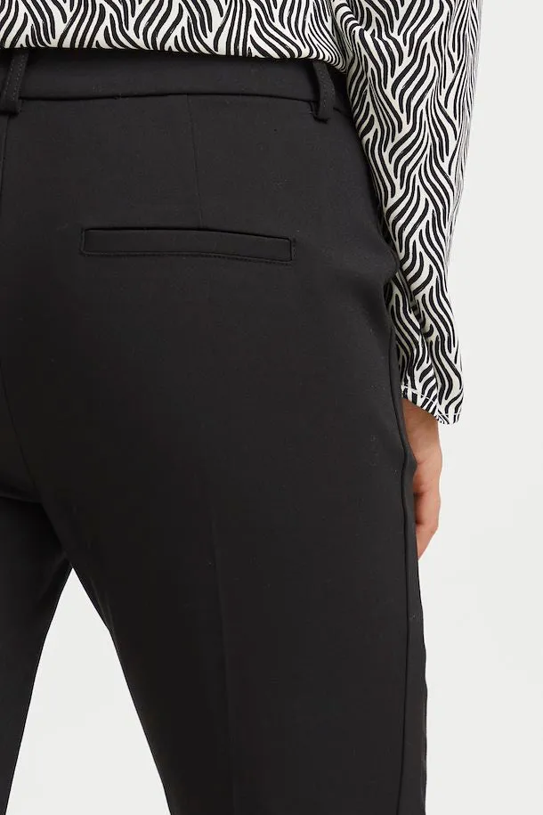 The Tessa Vita Slim Leg Trouser - Black - PLUS