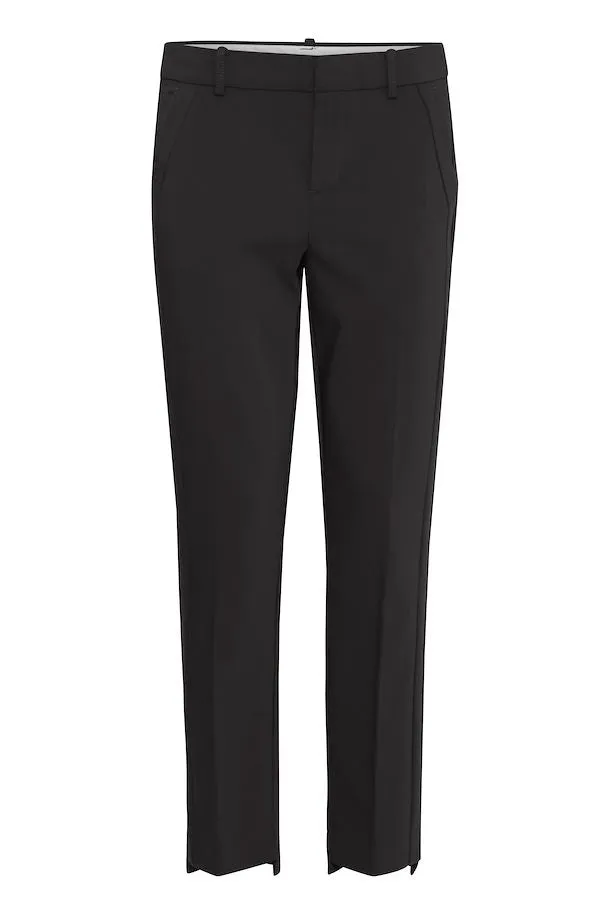 The Tessa Vita Slim Leg Trouser - Black - PLUS