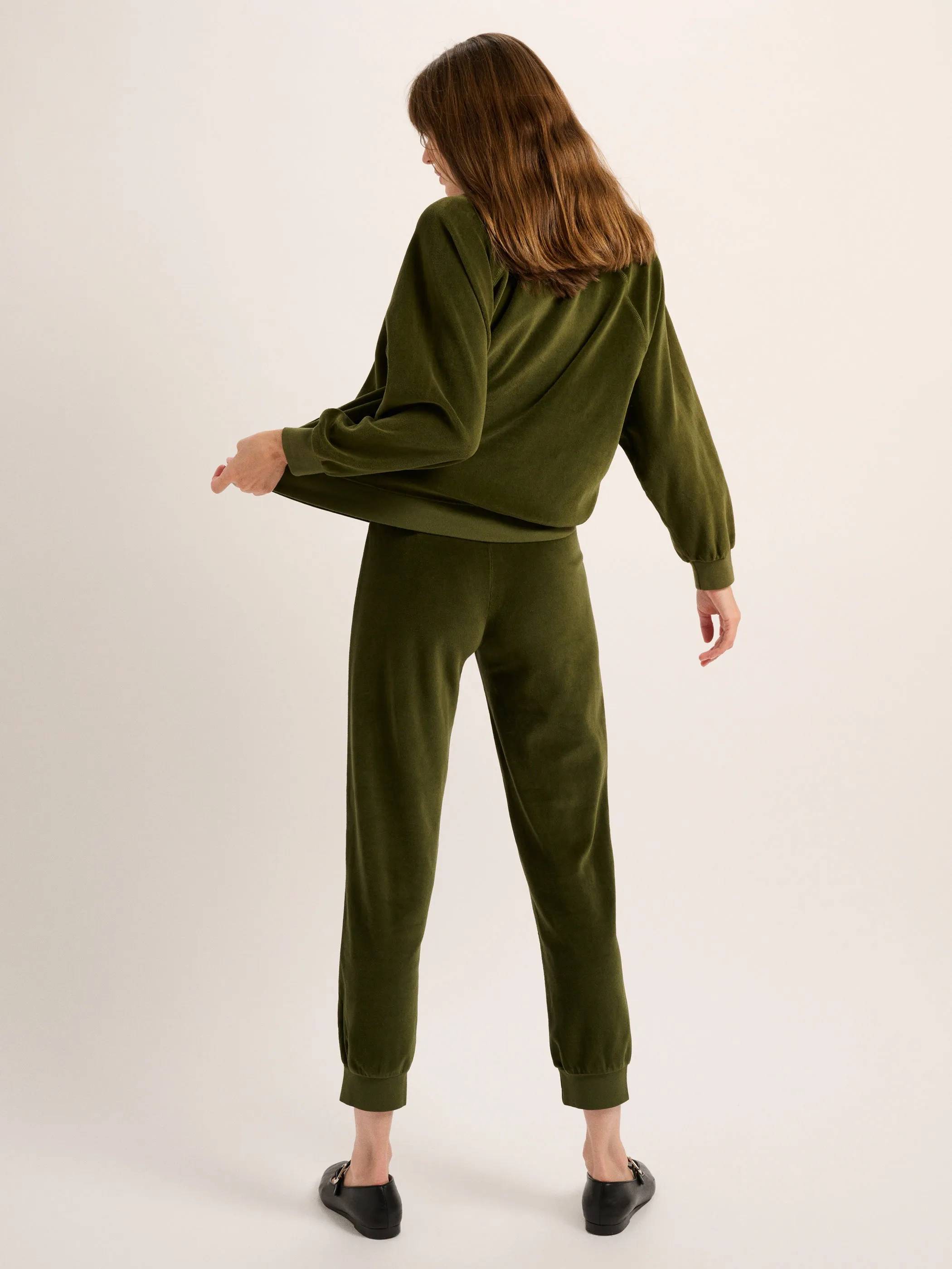 The Tinos Slim Track Pants in Velour