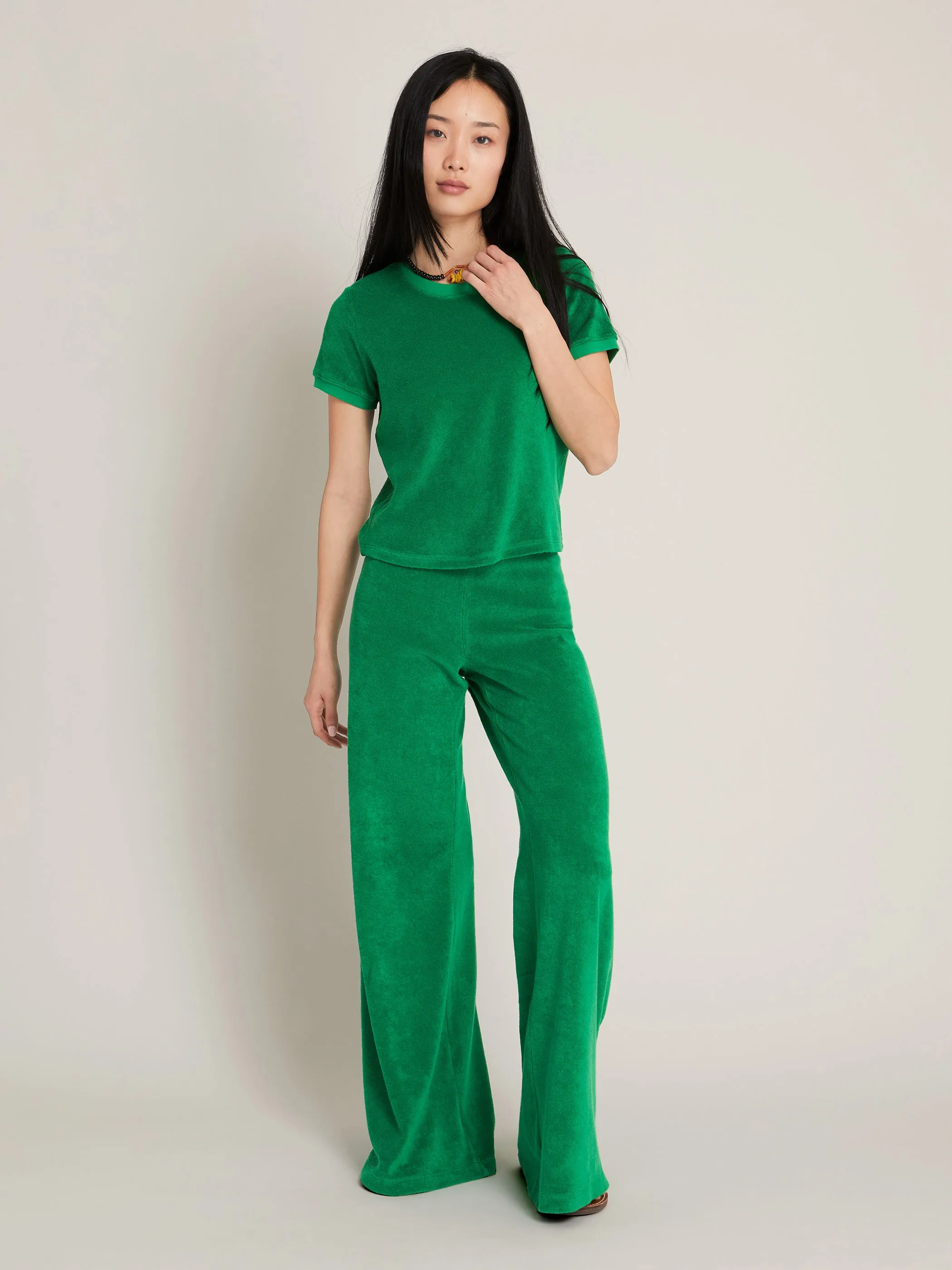The Zephyra Flare Pants in Terry