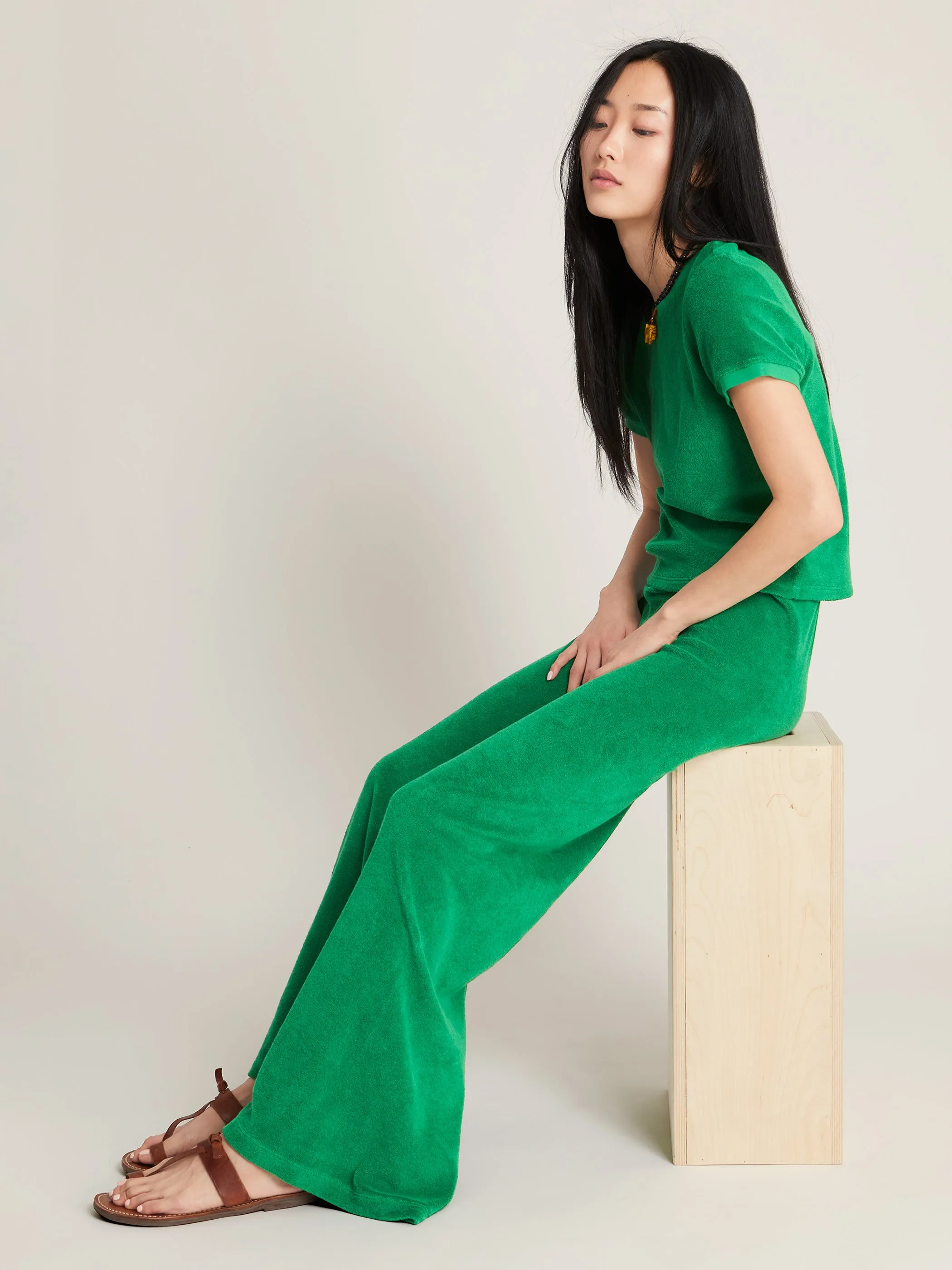 The Zephyra Flare Pants in Terry