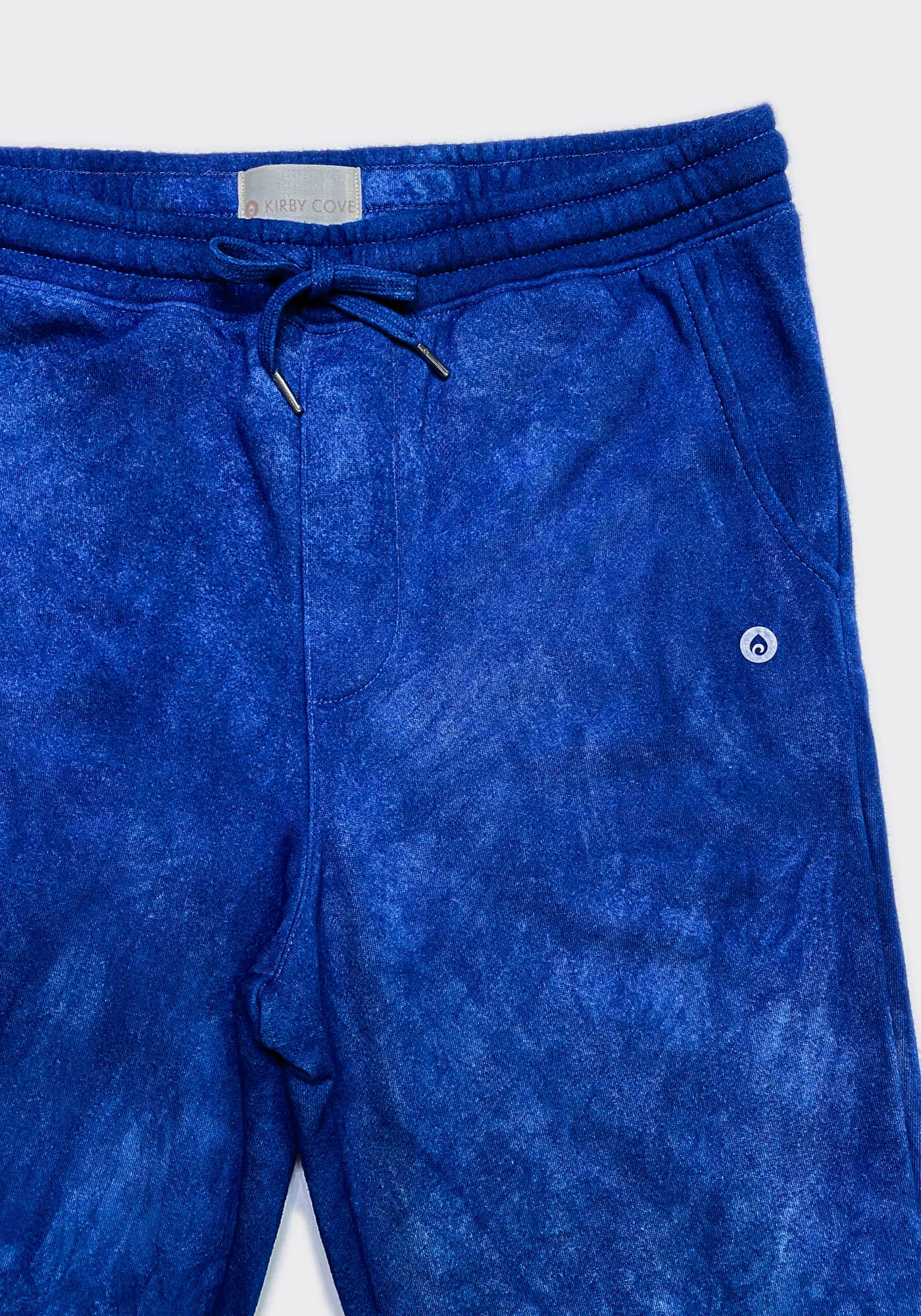 Tie-Dye Boyfriend Fleece Jogger Sweatpants – Dark Vintage Indigo