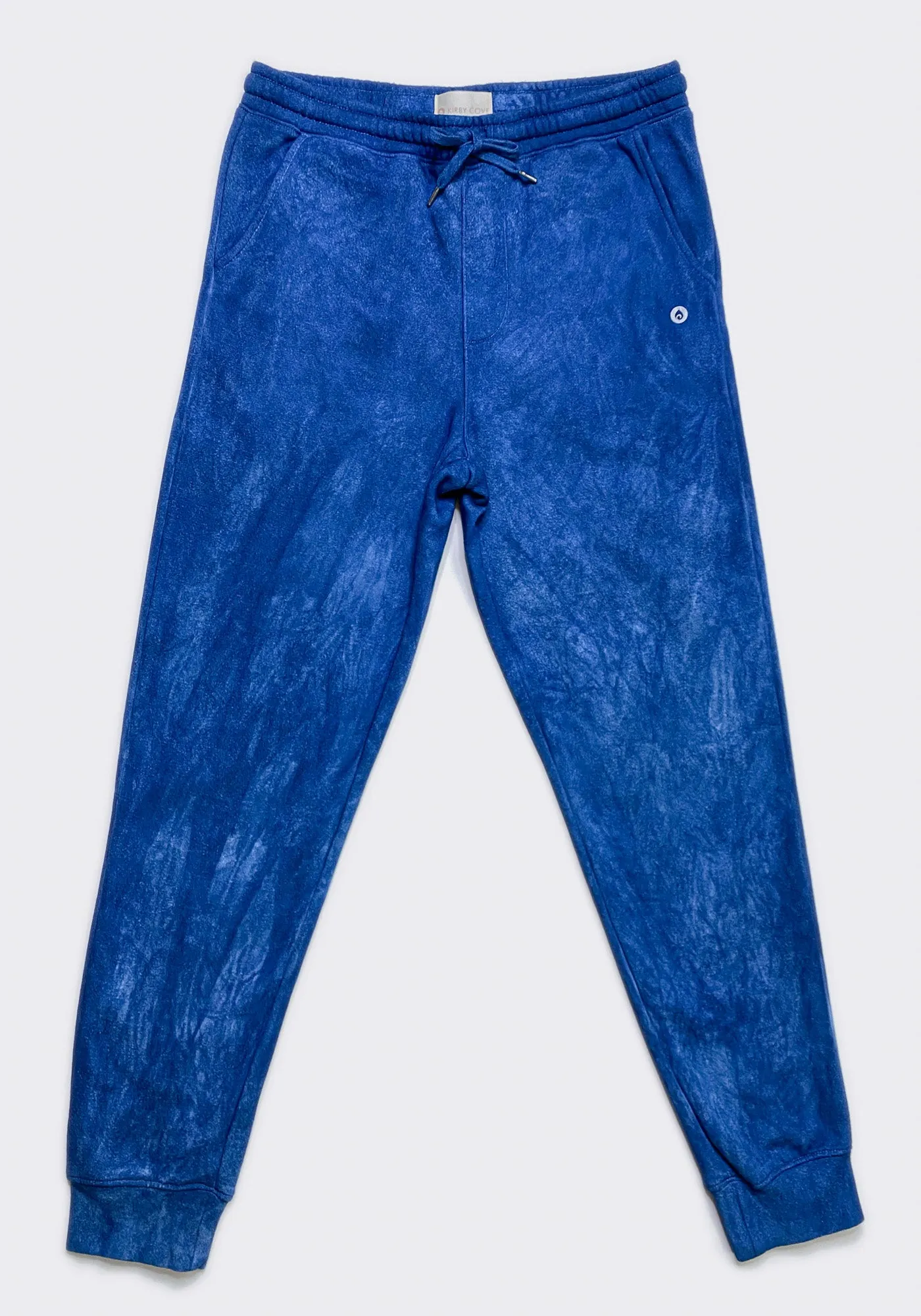 Tie-Dye Boyfriend Fleece Jogger Sweatpants – Dark Vintage Indigo