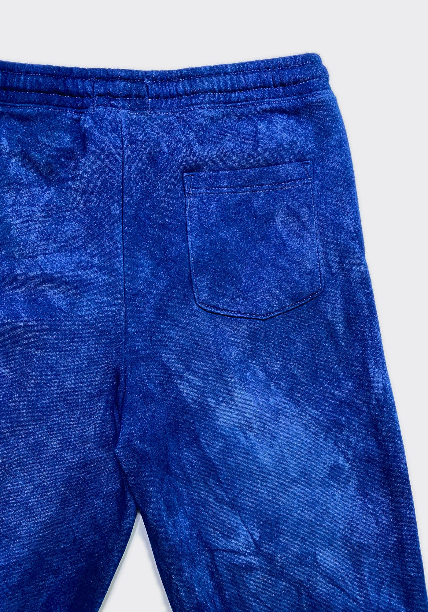 Tie-Dye Boyfriend Fleece Jogger Sweatpants – Dark Vintage Indigo