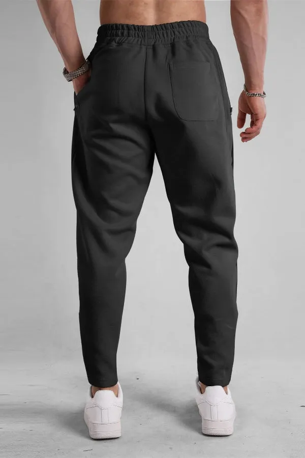 Track Side Sweatpants With Zipper Hem