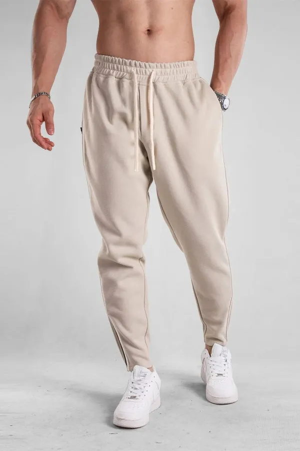 Track Side Sweatpants With Zipper Hem