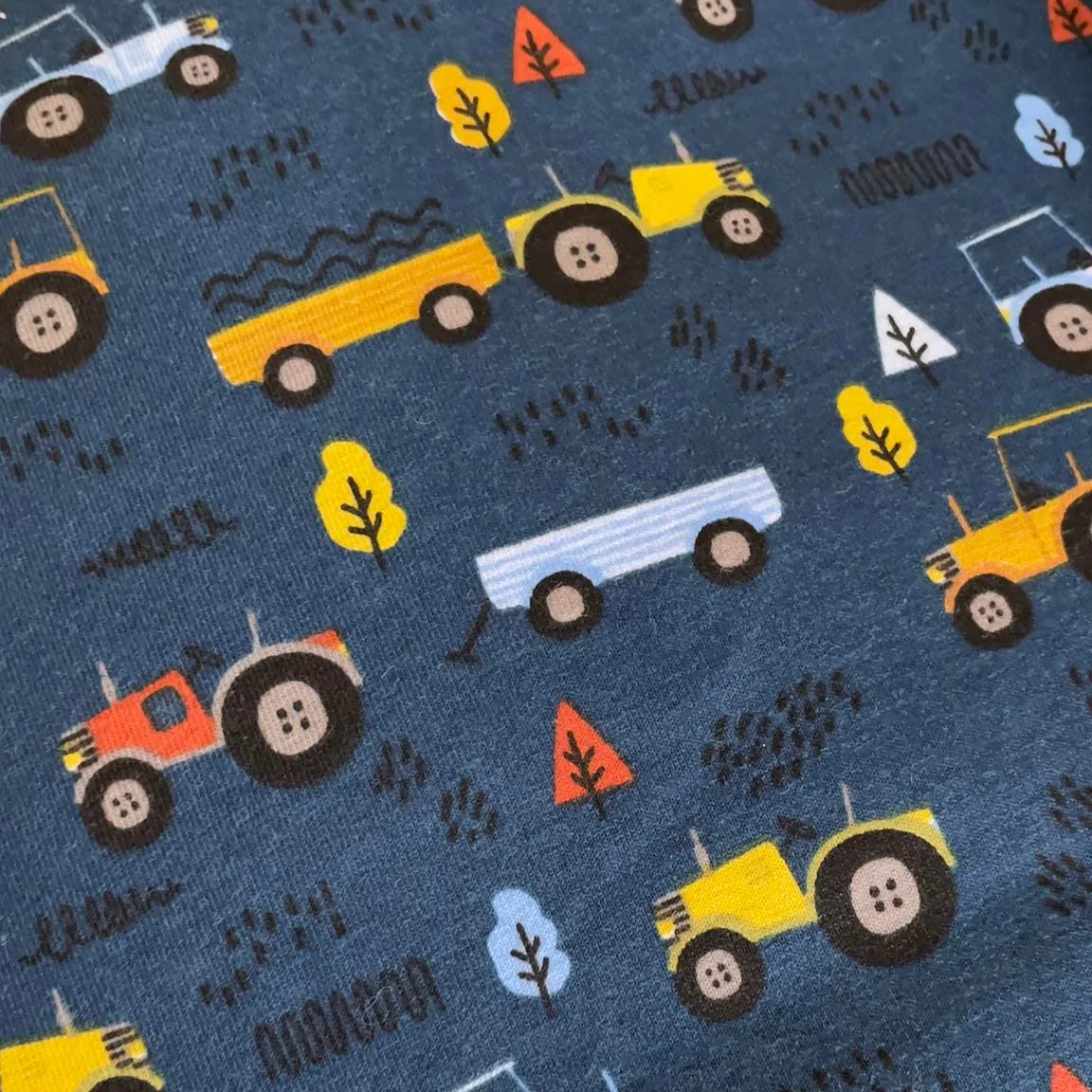 Tractor print- Handmade "Grow with Me" Baby Harem Pants – Adjustable, Comfy & Durable