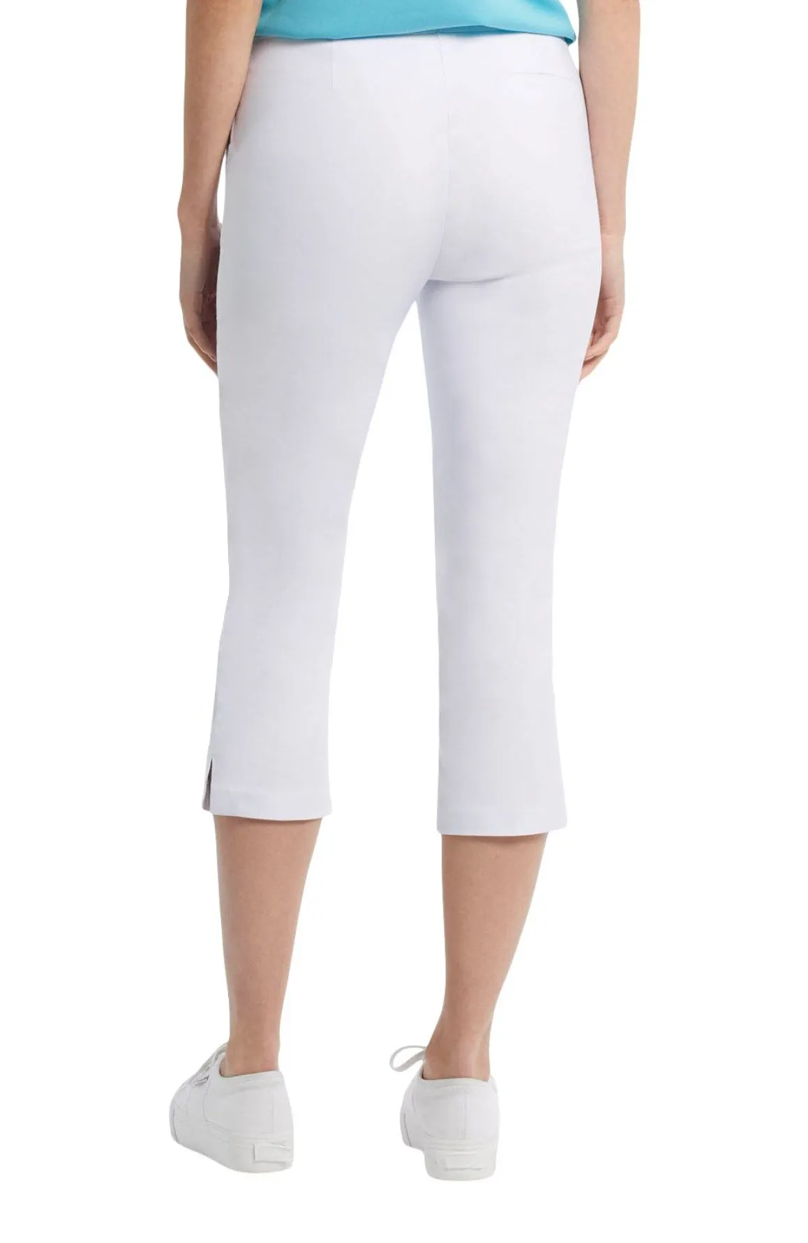 Tribal Flatten It Slimming Capris - White