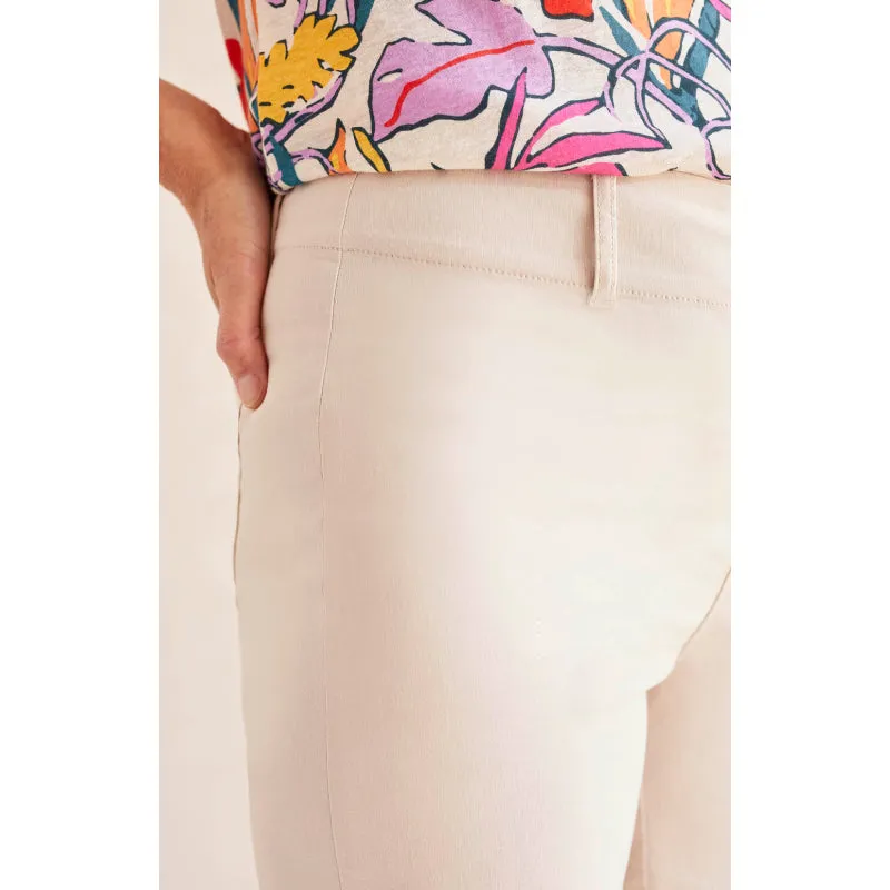 Tribal High Rise Fly Front Capri