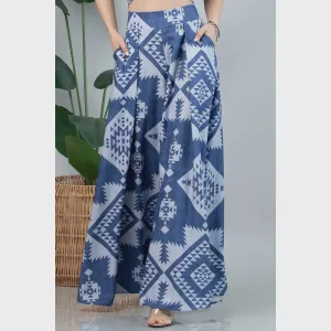 Tribal Wide leg pants
