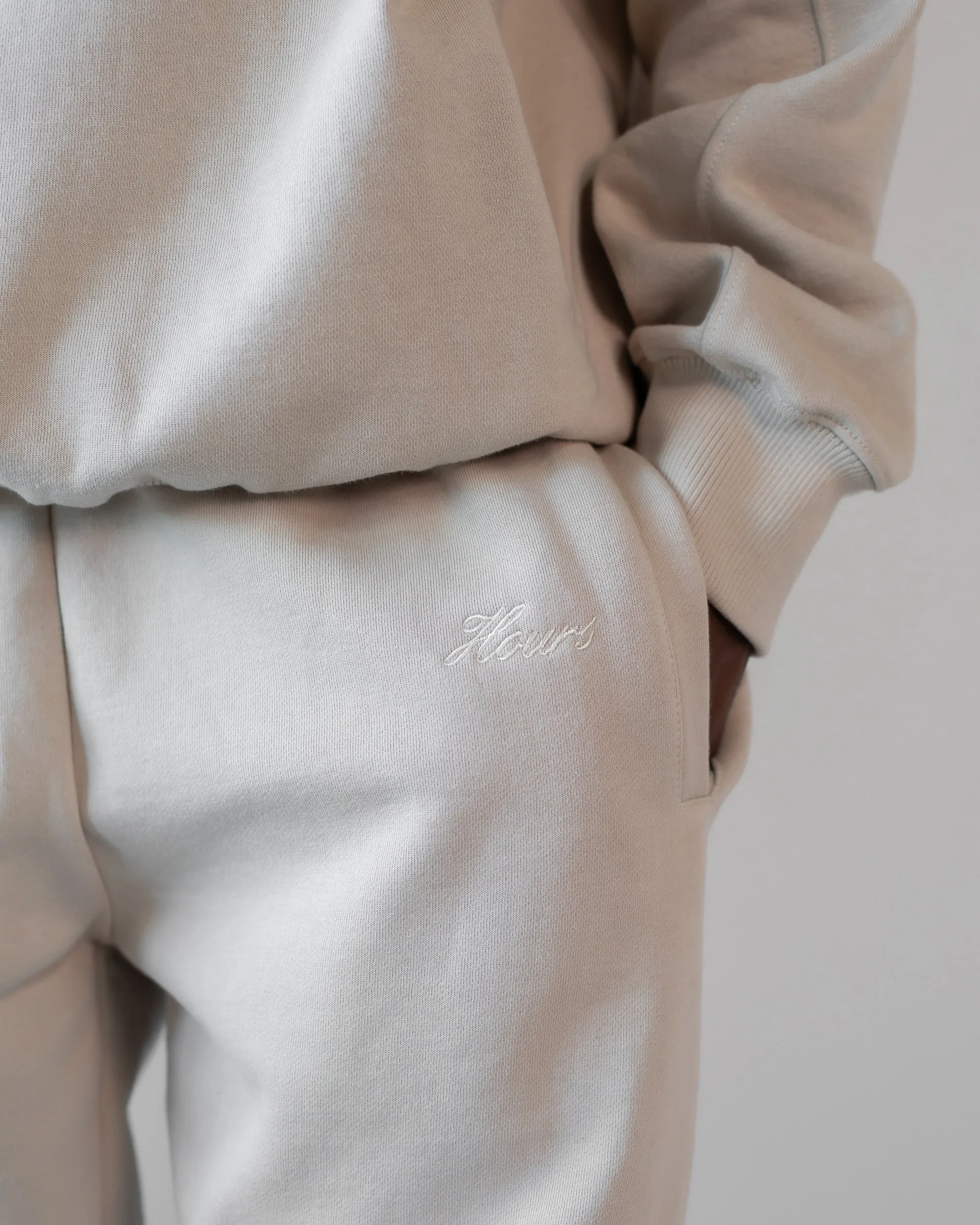 Triple Snap Sweatpants - Oatmeal
