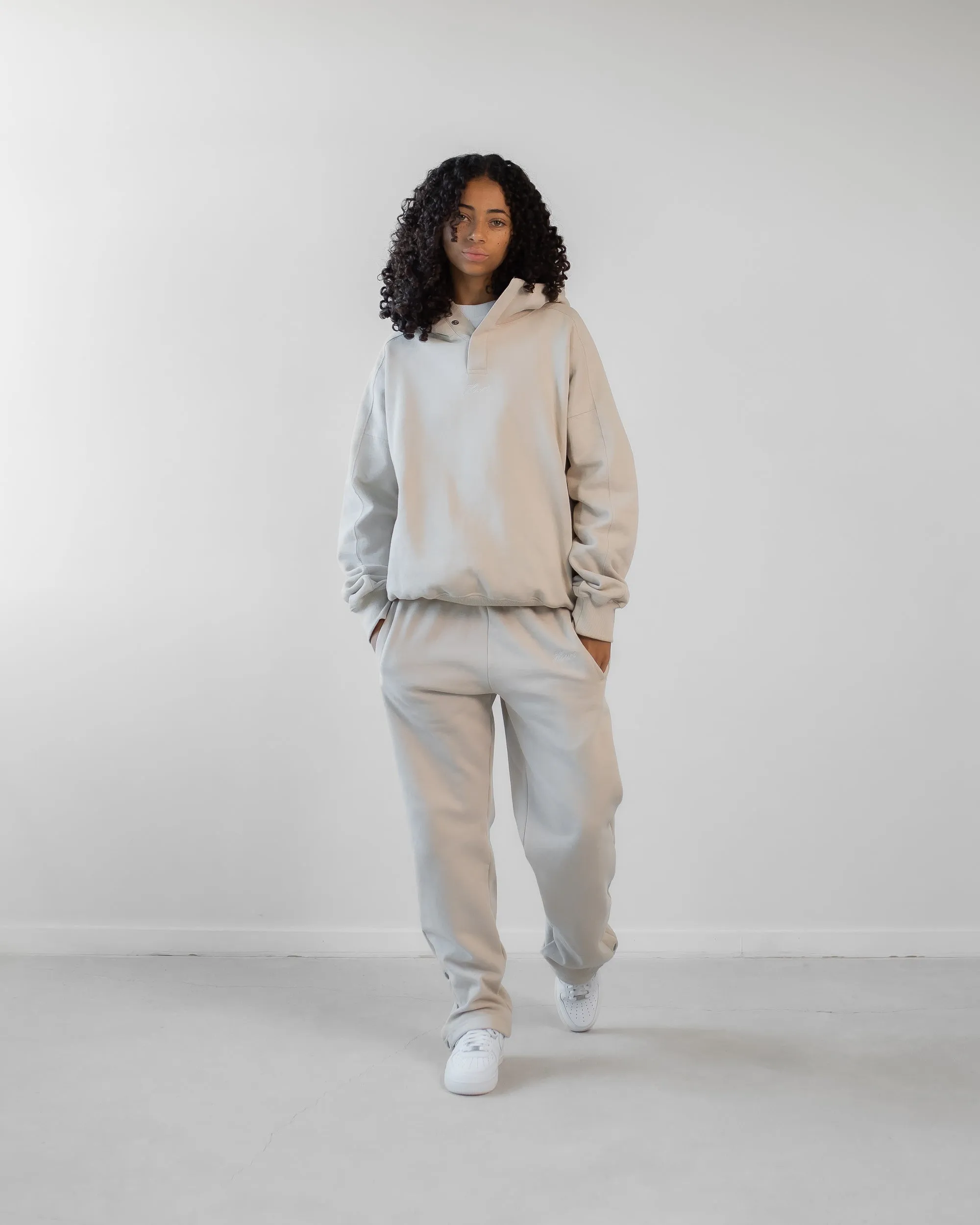 Triple Snap Sweatpants - Oatmeal
