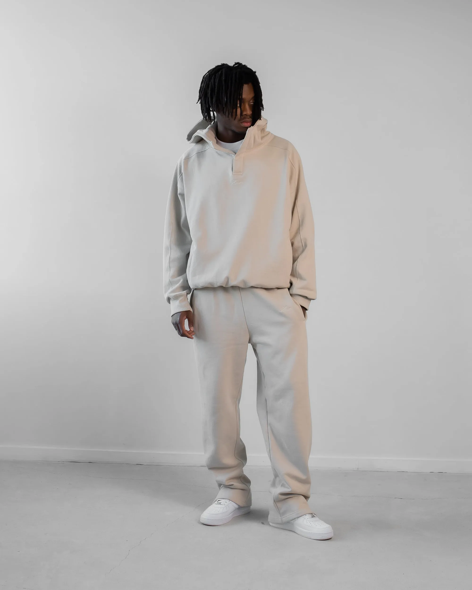Triple Snap Sweatpants - Oatmeal