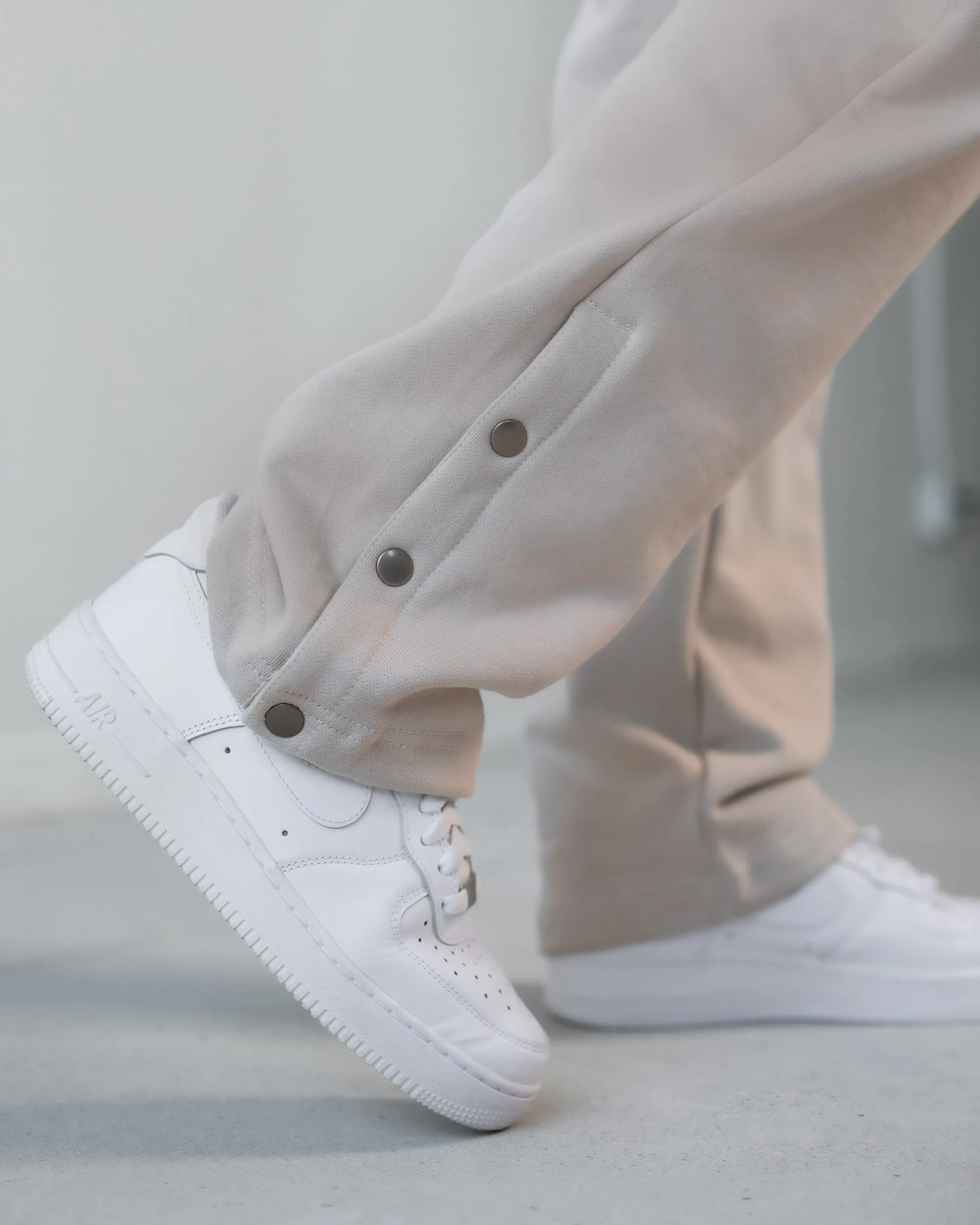 Triple Snap Sweatpants - Oatmeal