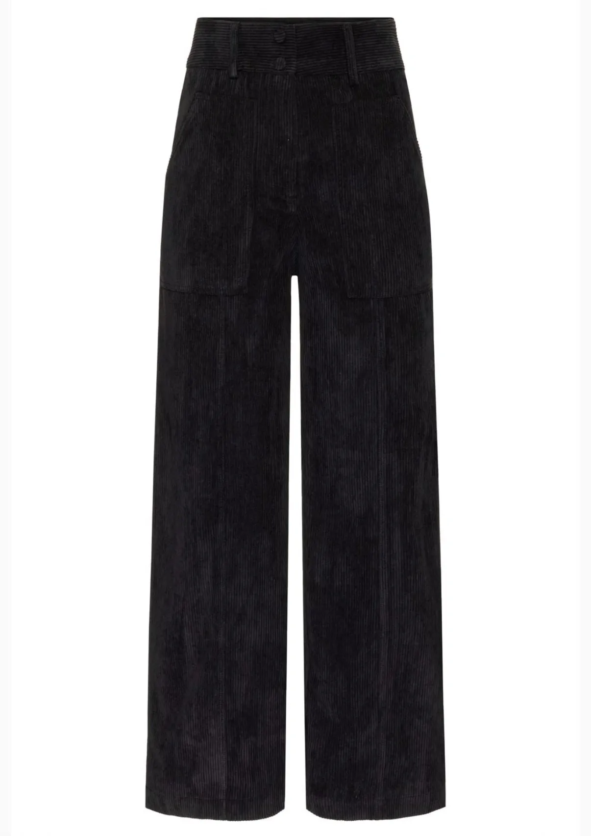 TULLE JOUR BLACK CORDUROY PANTS