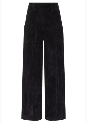 TULLE JOUR BLACK CORDUROY PANTS