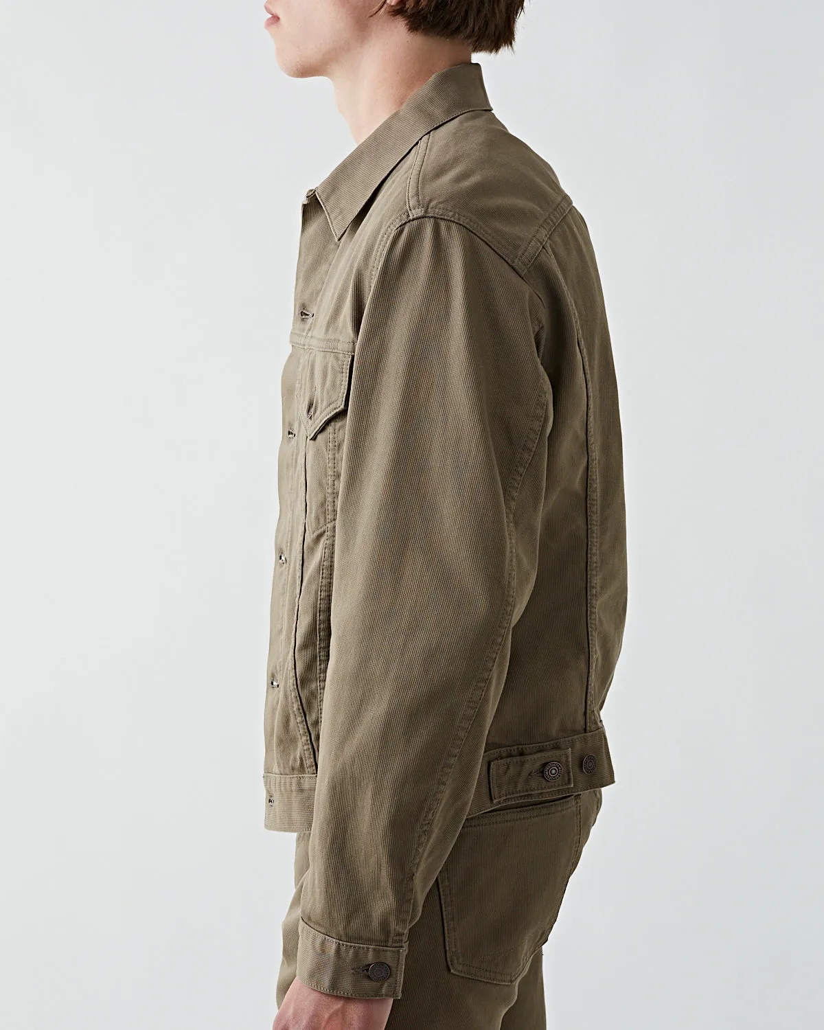 Type 3 1960's Cotton Pique Jacket Dusty Olive