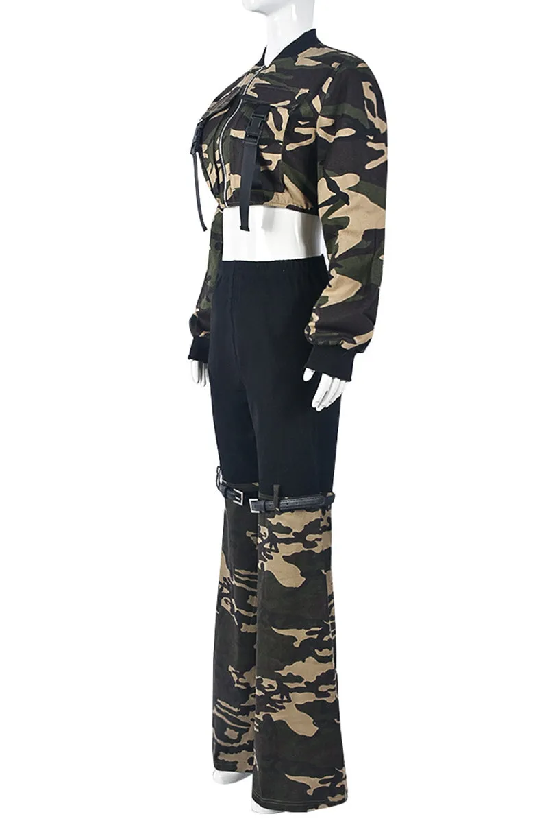 UI0567 Camo Jacket and Pants Set