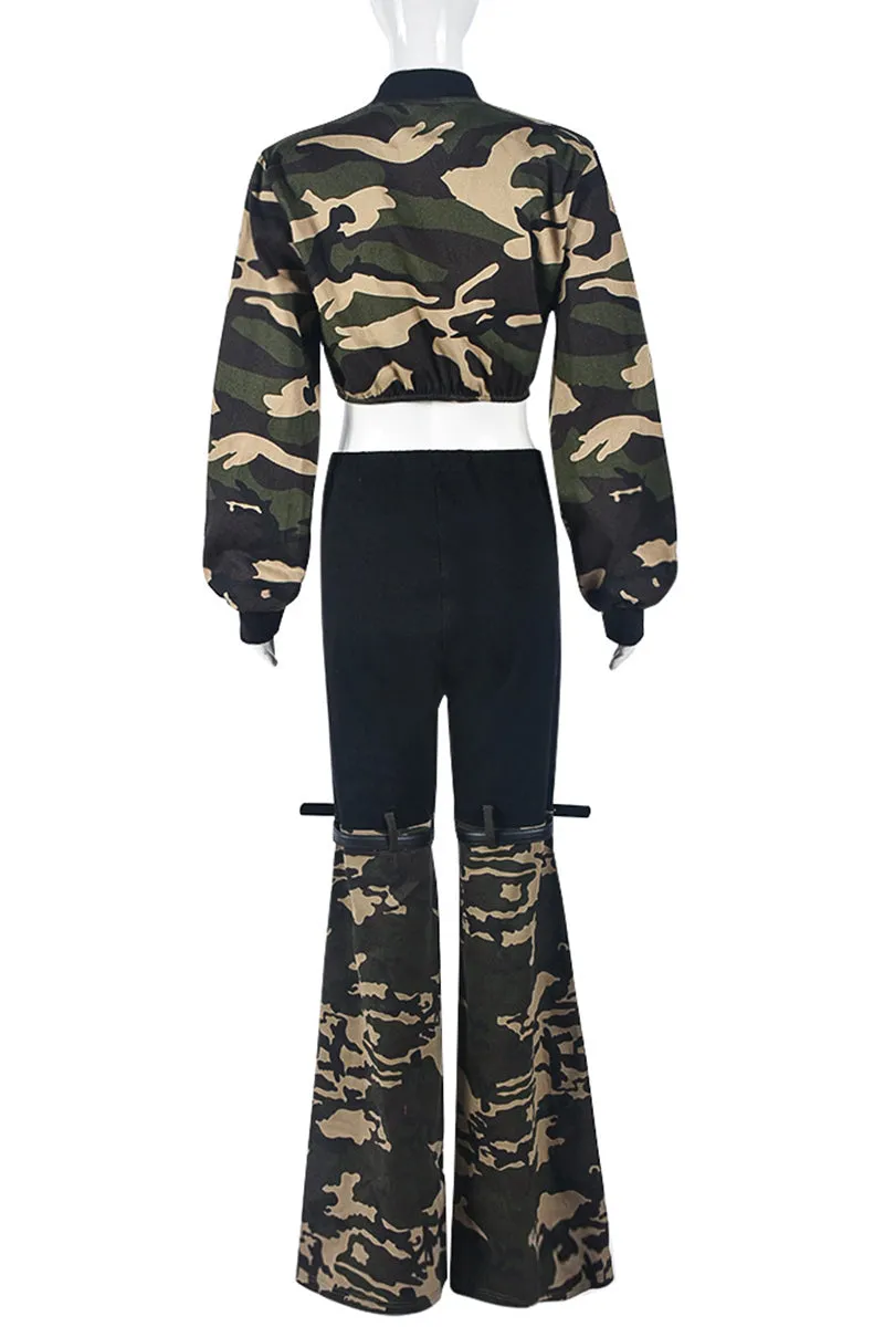 UI0567 Camo Jacket and Pants Set