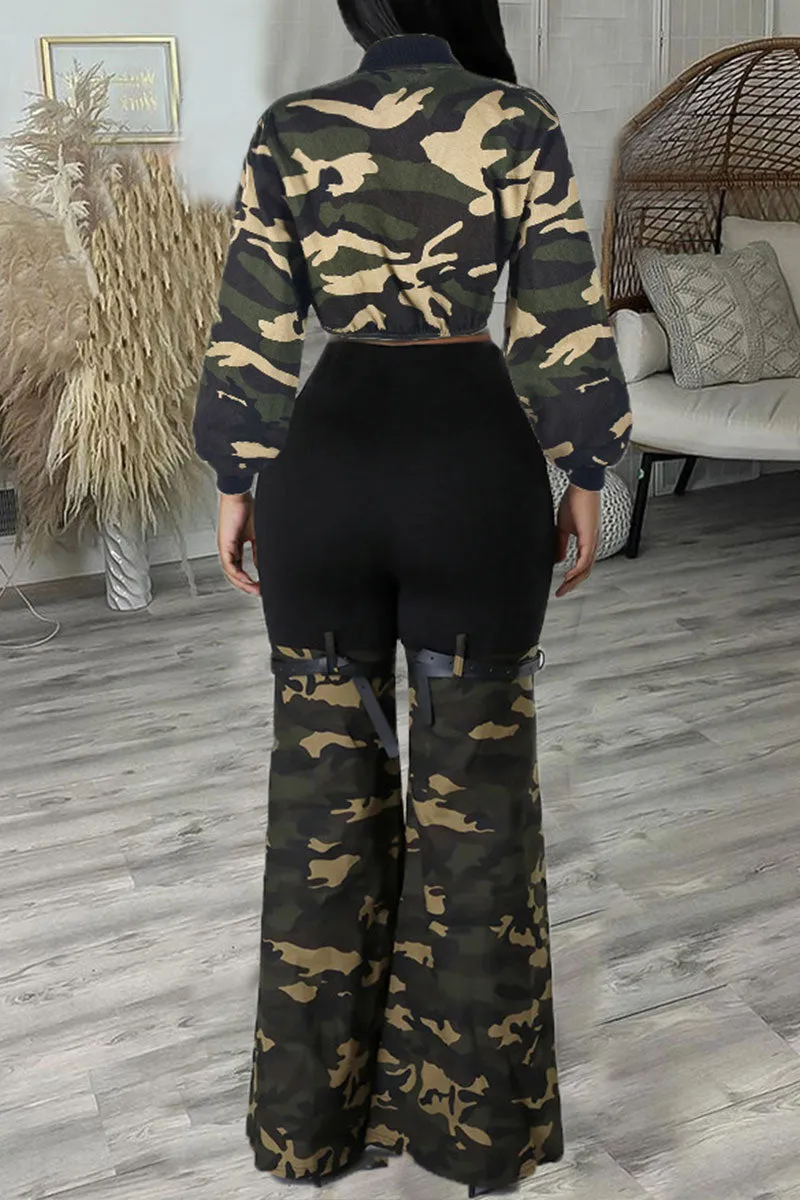 UI0567 Camo Jacket and Pants Set